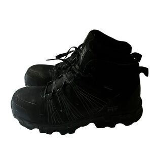 Timberland Pro Black Safety Steel Toe Shoes Sz 10.5W